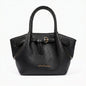 Coconuda Black Hammered Faux Leather Handbag