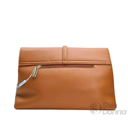 Coconuda Pochette in Ecopelle Marrone con Chiusura a Scatto