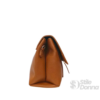Coconuda Pochette in Ecopelle Marrone con Chiusura a Scatto