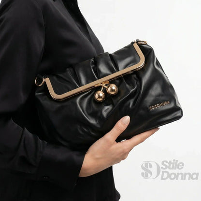 Coconuda Pochette in Ecopelle Morbida con Chiusura a Scatto