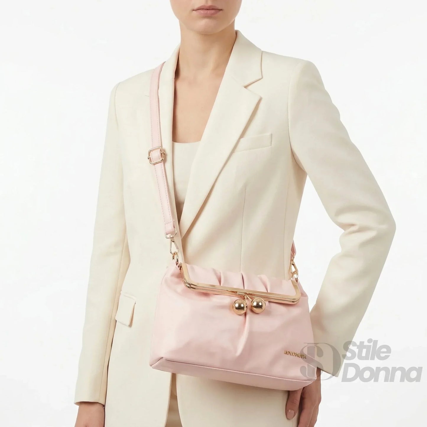 Coconuda Pochette in Ecopelle Morbida con Chiusura a Scatto