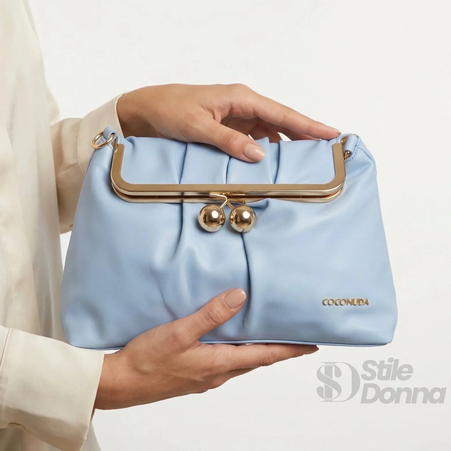 Coconuda Pochette in Ecopelle Morbida con Chiusura a Scatto