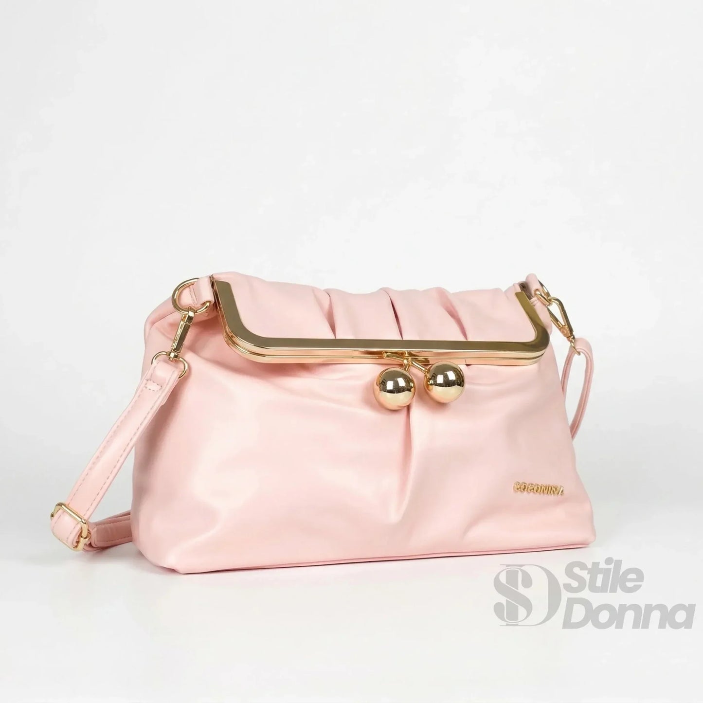 Coconuda Pochette in Ecopelle Morbida con Chiusura a Scatto