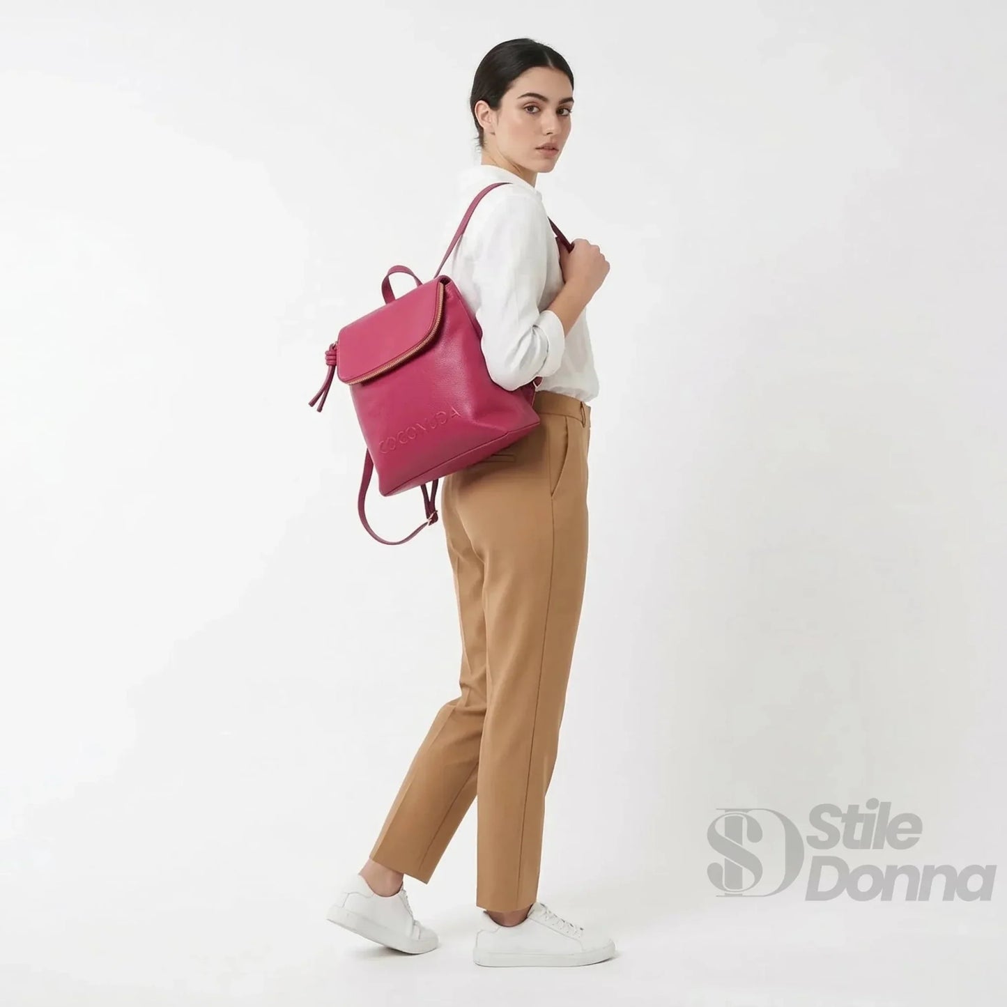 Coconuda Zaino Rosso in Ecopelle con Spallacci Regolabili