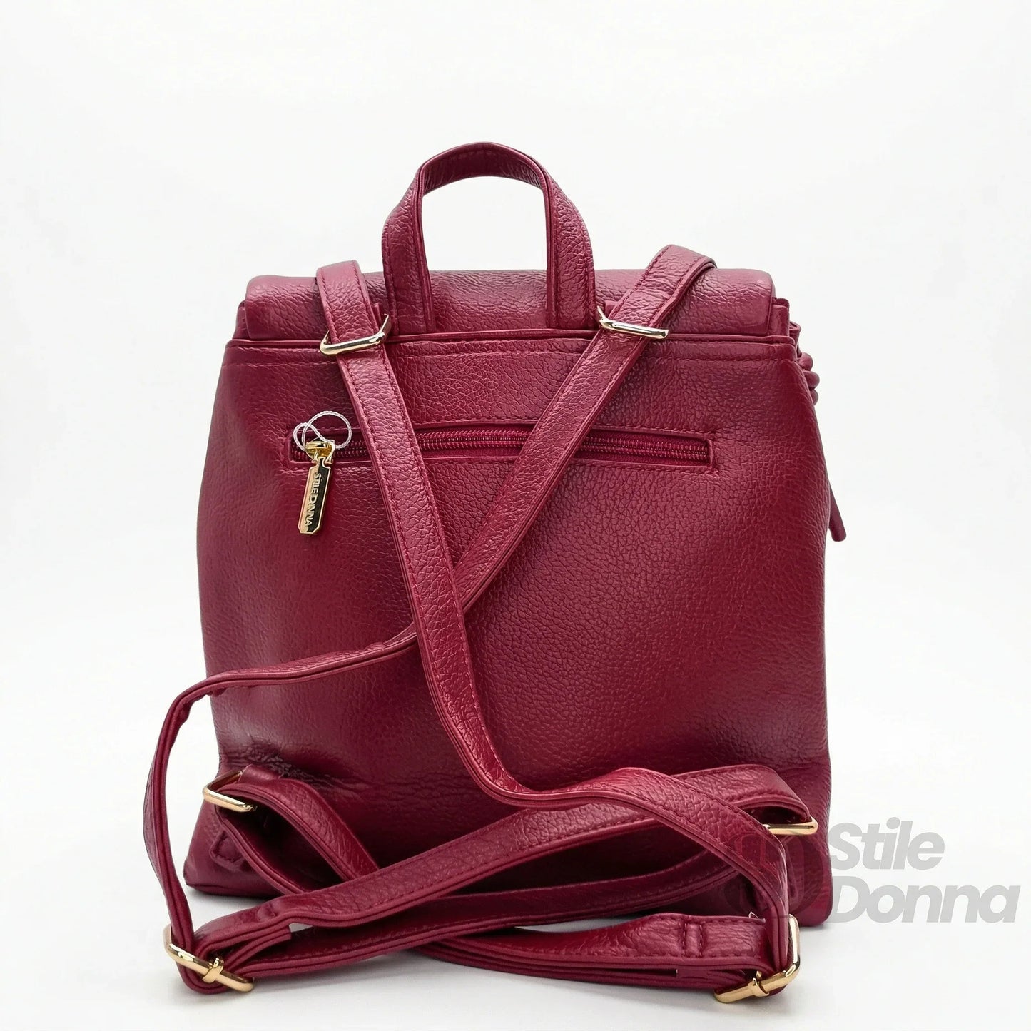 Coconuda Zaino Rosso in Ecopelle con Spallacci Regolabili