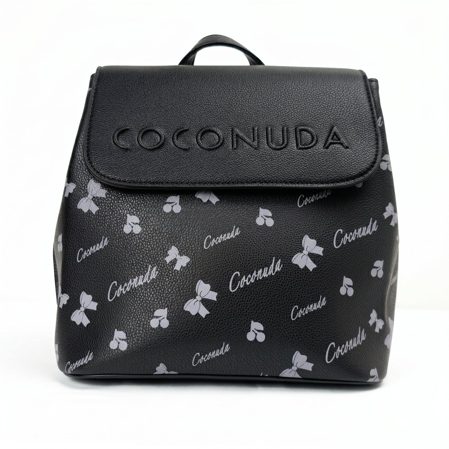 Coconuda Zaino in Ecopelle con Chiusura Magnetica e Finitura Argento