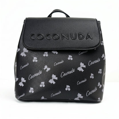 Coconuda Zaino in Ecopelle con Chiusura Magnetica e Finitura Argento