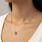 Stile Donna Bags - Ruby Oval Pendant Necklace