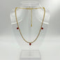 Stile Donna Bags - Gold Necklace with Red Heart Charms