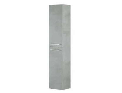 Hängender Badezimmerschrank aus Beton, 2 Türen, 30x25x150h
