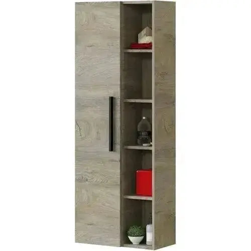 Colonna bagno Sospesa Athena Rovere Alaska - Mobile bagno sospeso con ante e ripiani