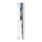 Wall-mounted bathroom column 30x26x170h white melamine