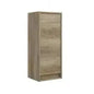 Wall-mounted column unit, Nordic oak, 1 door and 1 shelf, 30x26x74h cm