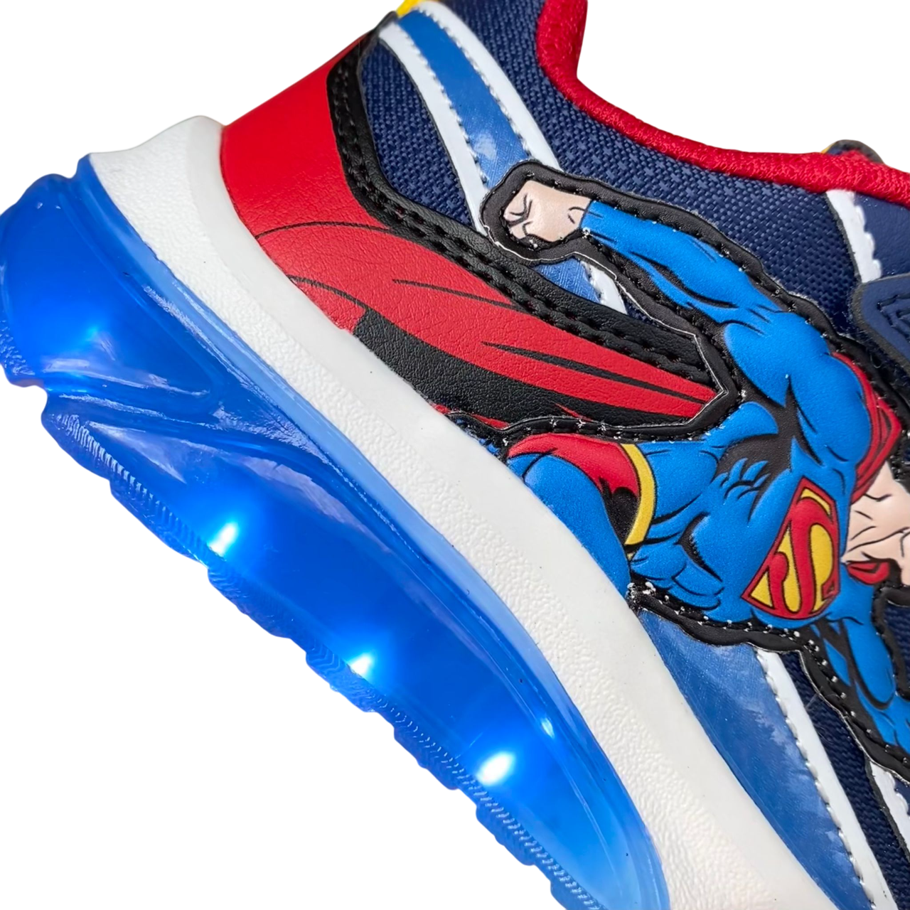 Geox scarpa Junior Ciberdron Superman J56LBD 05411 C0200 Blu-Rosso