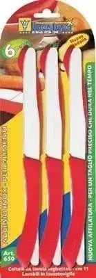 6 gezackte Tafelmesser