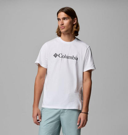 Columbia T-shirt Uomo CSC Basic Logo Cotone Biologico Bianco - 2155001100