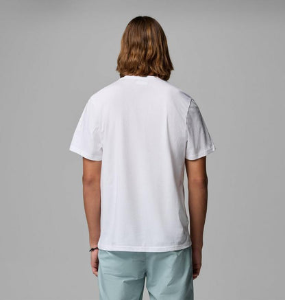 Columbia T-shirt Uomo CSC Basic Logo Cotone Biologico Bianco - 2155001100