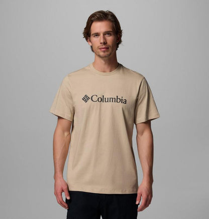 Columbia T-shirt Uomo CSC Basic Logo Cotone Biologico Beige - 2155001271