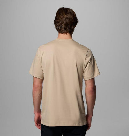 Columbia T-shirt Uomo CSC Basic Logo Cotone Biologico Beige - 2155001271