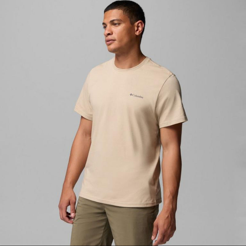 Columbia T-Shirt Manica Corta CSC Basic Uomo Beige - 2154991271
