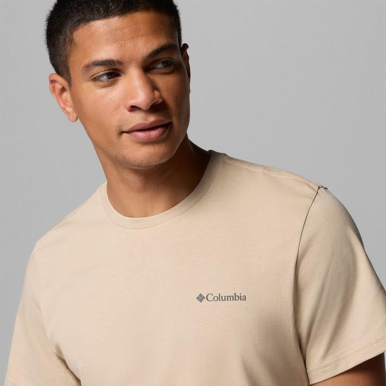 Columbia T-Shirt Manica Corta CSC Basic Uomo Beige - 2154991271