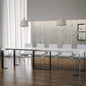 Futura Extendable Console Table with Anthracite Frame and Telescopic Extensions