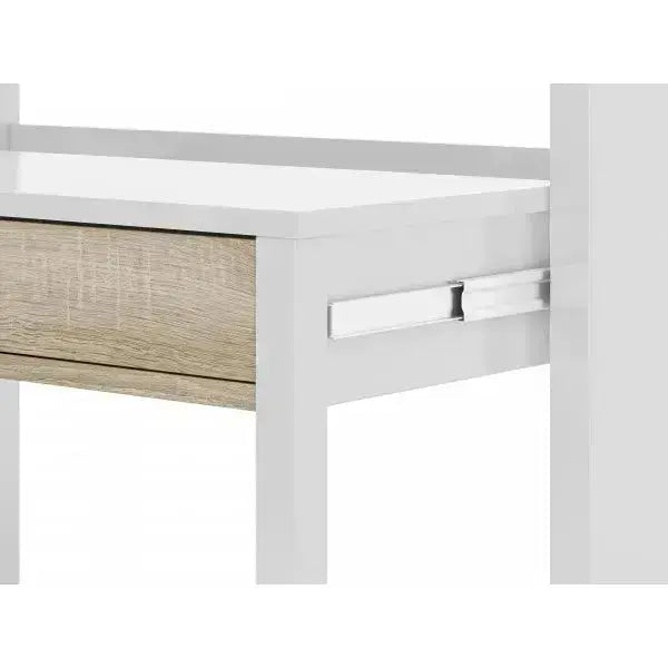 Consolle scrittoio  99x36x88h canadian bianco