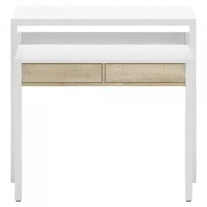 Consolle scrittoio  99x36x88h canadian bianco
