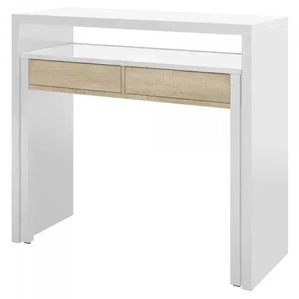 Consolle scrittoio  99x36x88h canadian bianco