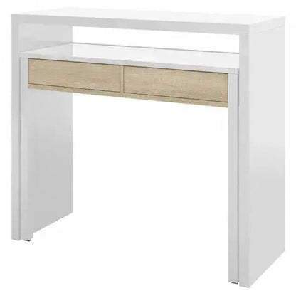 Consolle scrittoio  99x36x88h canadian bianco