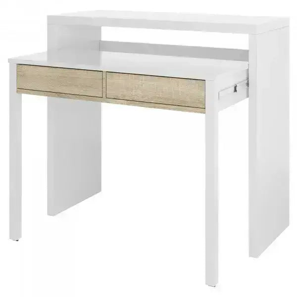 Consolle scrittoio  99x36x88h canadian bianco