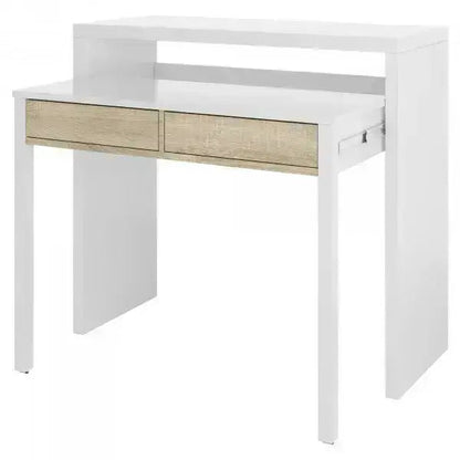 Consolle scrittoio  99x36x88h canadian bianco