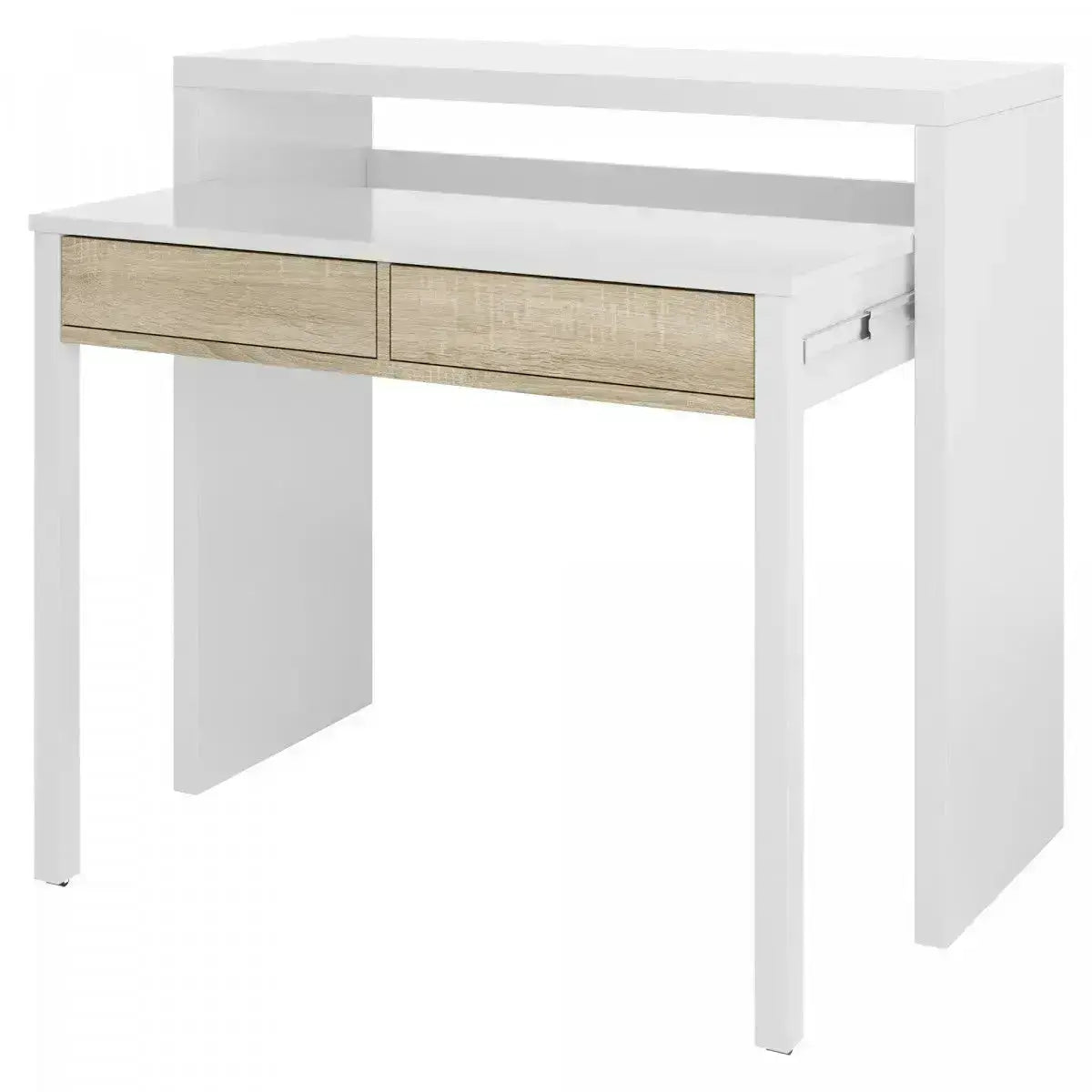 Consolle scrittoio  99x36x88h canadian bianco