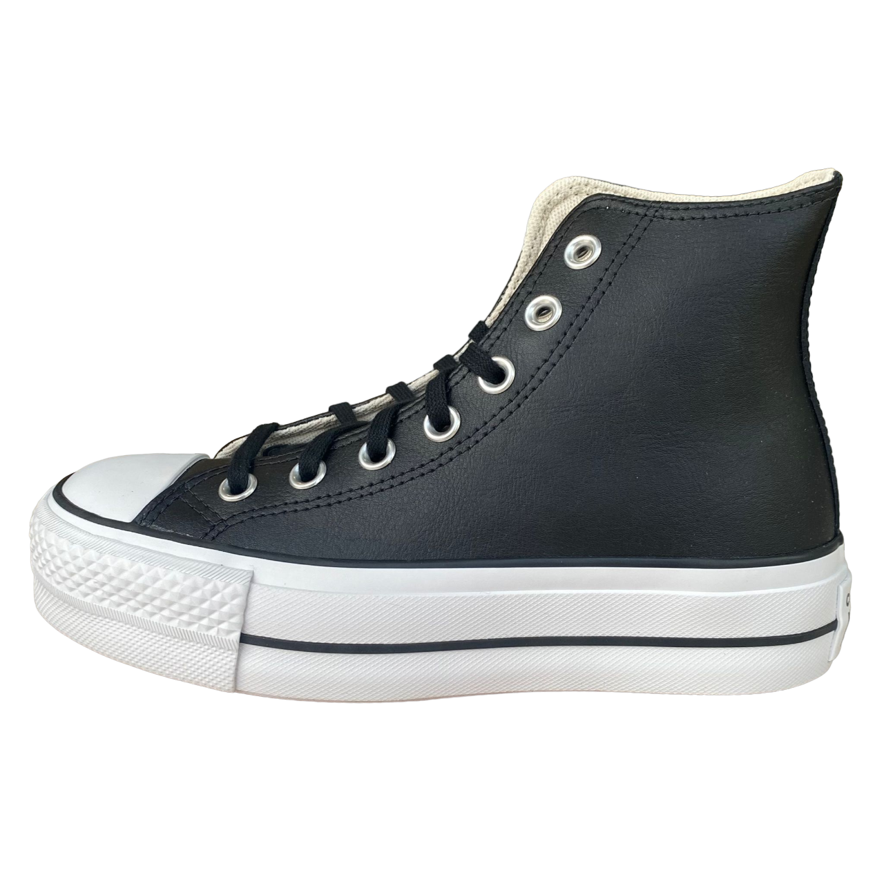 Converse All Star Chuck Taylor Donna in Pelle 561675C | Sneakers alte nere