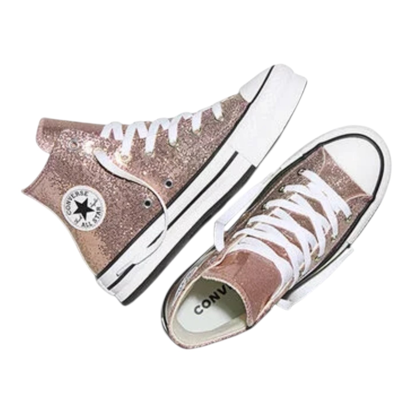 Converse Chuck Taylor All Star EVA Lift Platform Glitter A19097C Rosso Albicocca Bambina
