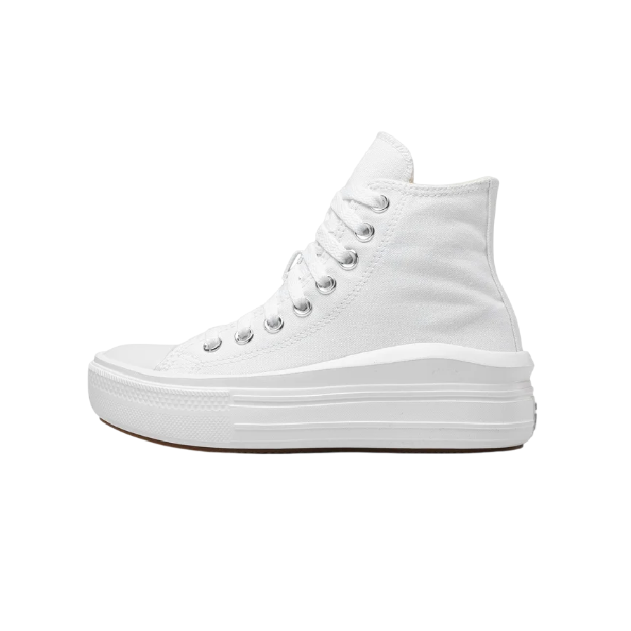 Converse All Star Chuck Taylor Move Donna Tela 568498C | Sneakers Platform alta bianca