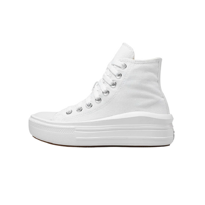 Converse All Star Chuck Taylor Move Donna Tela 568498C | Sneakers Platform alta bianca