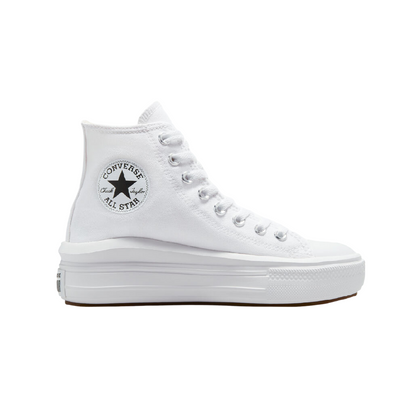 Converse All Star Chuck Taylor Move Donna Tela 568498C | Sneakers Platform alta bianca