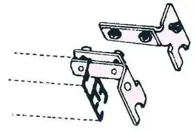 Steckerpaar für Winkel ab1006