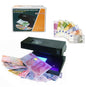 UV Lamp Counterfeit Banknote Detector Checks Verifies Money