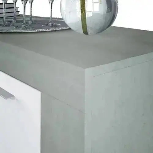 Credenza 3 Ante Ambit Cemento Bianco