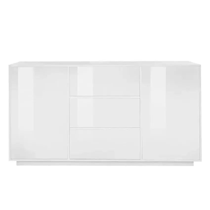 Highboard Bloom Sideboard Weiß lackiert 160 x 41,4 x 86 cm