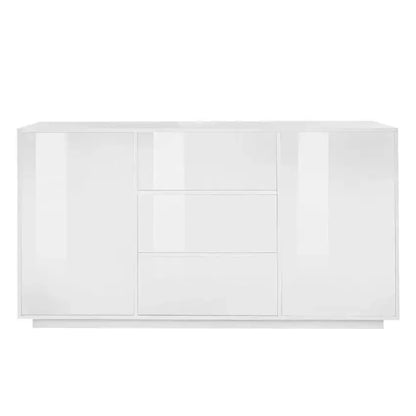 Highboard Bloom Sideboard Weiß lackiert 160 x 41,4 x 86 cm