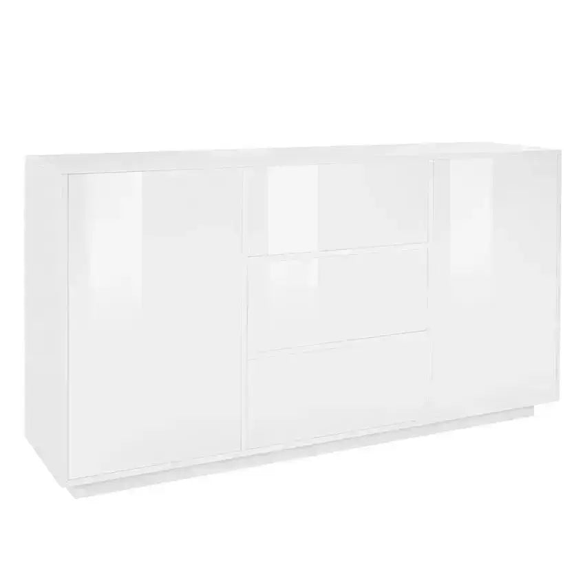 Highboard Bloom Sideboard Weiß lackiert 160 x 41,4 x 86 cm