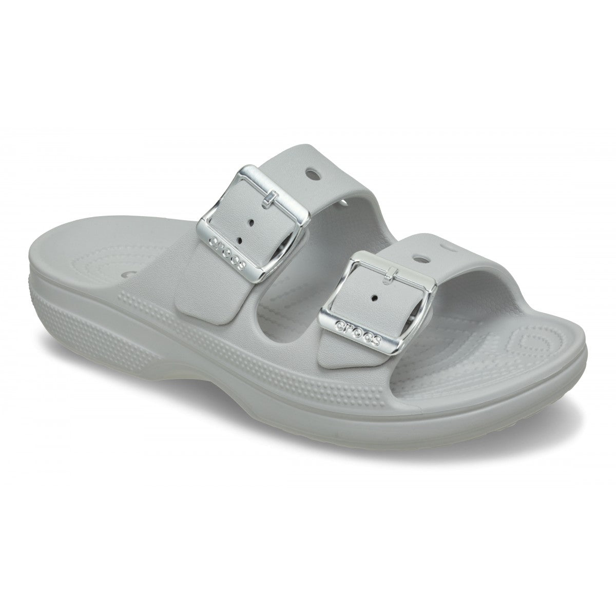 Crocs Women's Saturday Metallic Buckle Sandal 213316-1FT Atmosphere