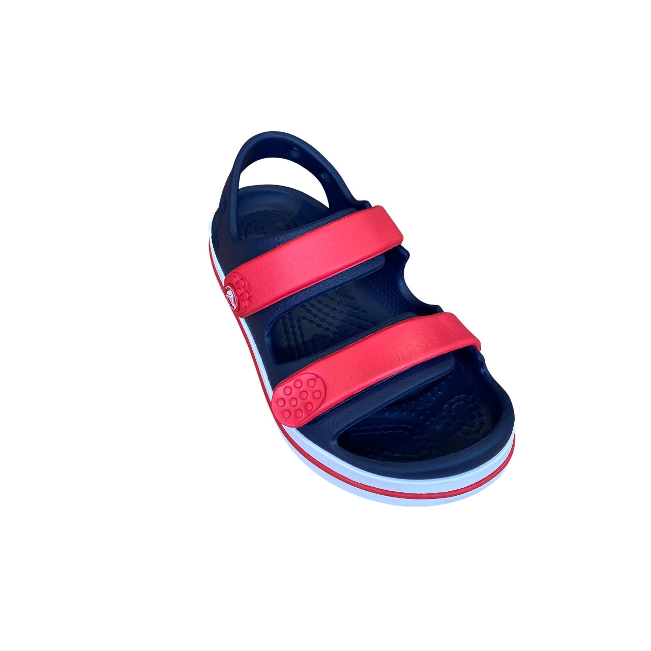 Crocs sandalo da bambino Crocband Cruiser 209423-4OT blu-rosso