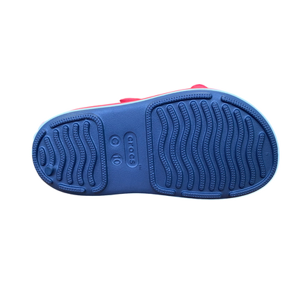 Crocs sandalo da bambino Crocband Cruiser 209424-4OT blu-rosso