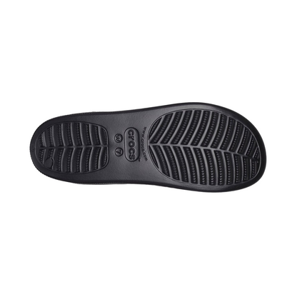 Crocs ciabatta con zeppa da donna Classic Slide 208180-001 nero