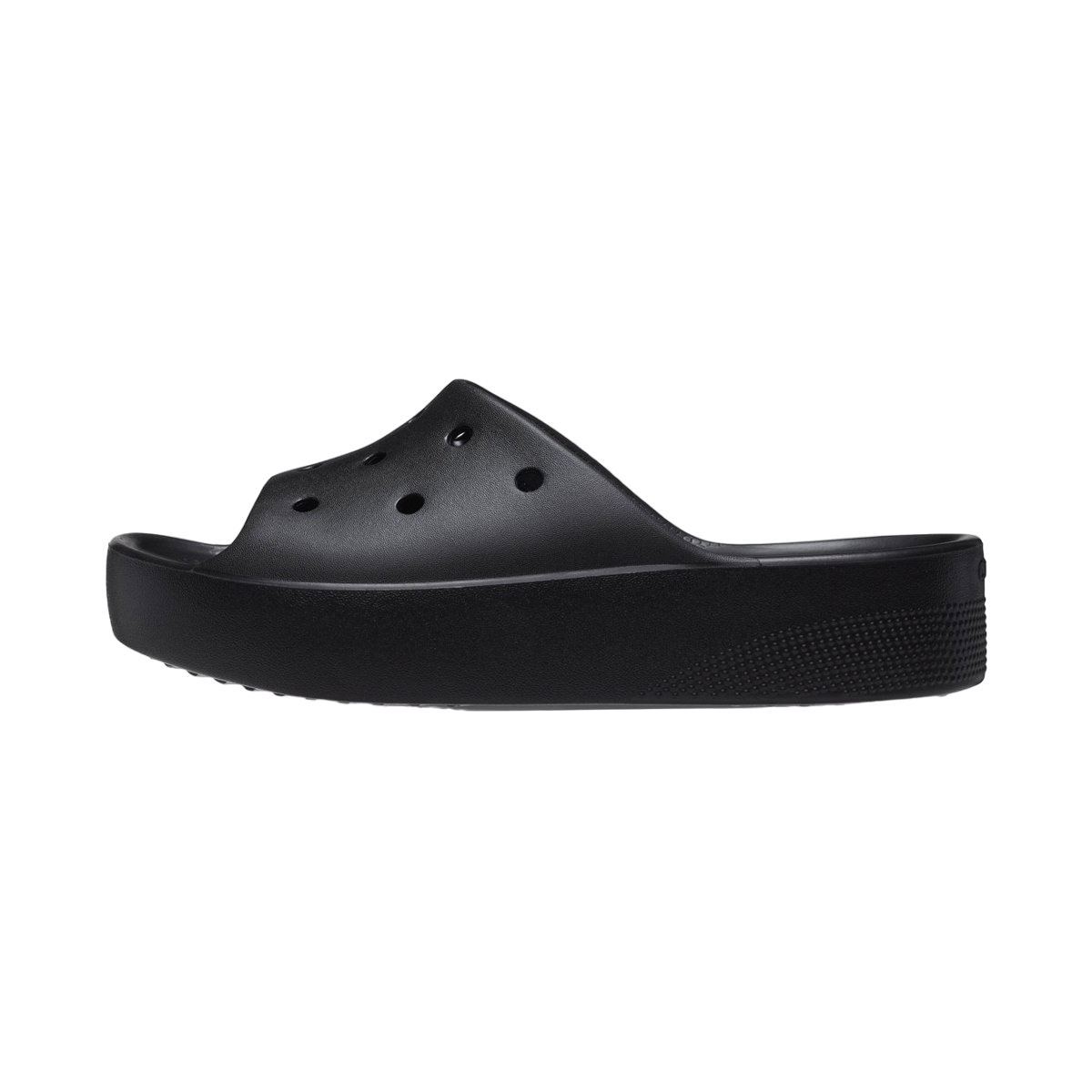 Crocs ciabatta con zeppa da donna Classic Slide 208180-001 nero