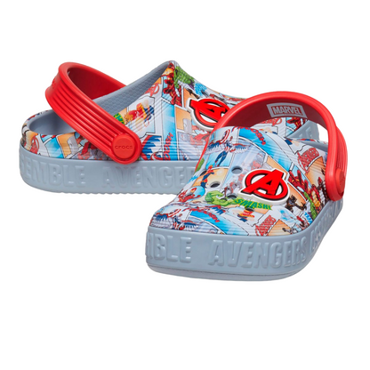 Crocs ciabatta sabot da bambino Avengers Off Court 209945-0ID blu-grigio
